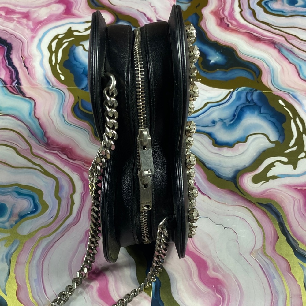 Yves Saint Laurent Black Heart Crossbody with Stars - Picture 3 of 9